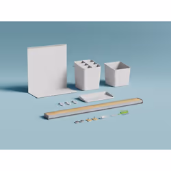 TESA 700410000000 Titulaire Blanc, Bois Métal, Plastique 1 pièce(s)