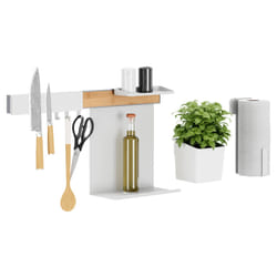 TESA 700420000000 Titulaire Blanc, Bois Métal 1 pièce(s)