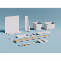TESA 700430000000 Titulaire Blanc, Bois Métal 1 pièce(s)