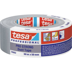 tesa Duct Tape Pro-Strong 66462-00003-00 Bande de réparation gris (L x l) 50 m x 50 mm 1 pc(s)