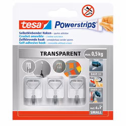 TESA 576150000300, Intérieure, Crochet universel, Blanc, 1 kg, Rectangle, 3 pièce(s)