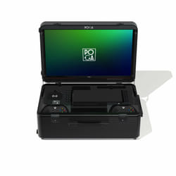 POGA Sly écran plat de PC 23.8" Full HD LED Noir, Rouge
