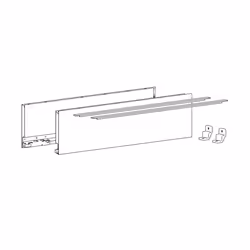 Hettich 9353348 glissière et coulisse pour tiroir 450 mm