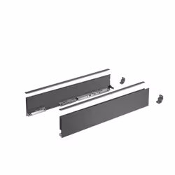 Profilé latéral de tiroir AvanTech YOU, H101mm x L550mm, anthracite, gauche et droite - HETTICH - 9353427