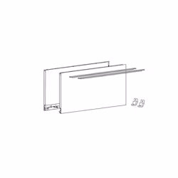 Hettich 9353451 glissière et coulisse pour tiroir 500 mm