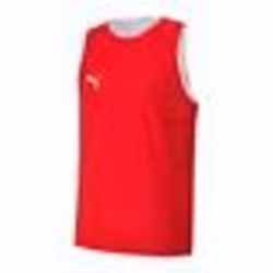 Maillot de basket - PUMA - BBALL PRACTICE JERSEY - Blanc - Rouge - Respirant