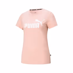 PUMA T-Shirt Ess Logo Tee Rose - Femme/Adulte