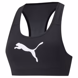 PUMA Mid Impact 4keeps Graphic Bra PM Soutien-Gorge de Sport Chat Noir-Blanc XS Femme