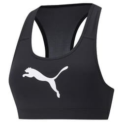 PUMA Mid Impact 4keeps Graphic Bra PM Soutien-Gorge de Sport Chat Noir-Blanc XS Femme