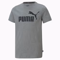 PUMA 586960_03_4-5Y, Enfant, 4-5Y, EUE, Medium Gray Heather, Encolure torsadée, Coupe régulière