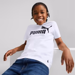 PUMA 586960_02_4-5Y, Enfant, 4-5Y, EUE, White, Encolure torsadée, Coupe régulière