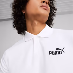 Puma Polo Essentials Pique Blanc Homme