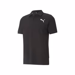 Polo Essentials Pique Coton Noir