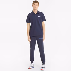 Puma Polo Essentials Pique Bleu Homme