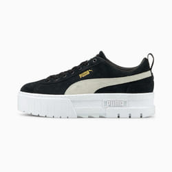 Sneakers plateformes en nubuck Mayze - Noir