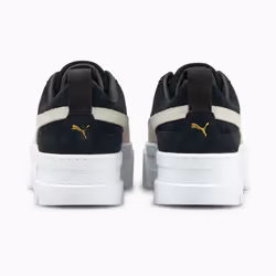 Sneakers plateformes en nubuck Mayze - Noir - Vue supplémentaire 3