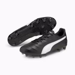 Chaussures de football Puma King Pro 21 FG - noir/blanc