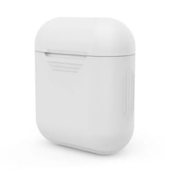 Étui de protection - SUBTEL - AirPods 2 - Silicone blanc - Coque souple antidérapante - Haute résistance