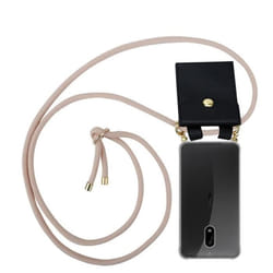 Coque Collier - Cadorabo - Nokia 6 2017 - Silicone TPU - Rose - Étui avec pochette intégrée