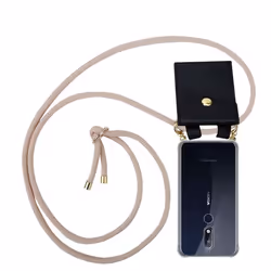 Étui de téléphone portable - CADORABO - Nokia 7.1 2018 - Silicone TPU - Cordon de suspension - Étui amovible