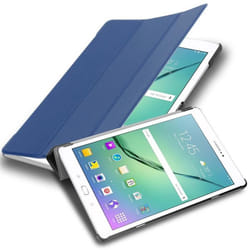 Etui pour Samsung Galaxy Tab S2 (9.7 Zoll) Coque en BLEU FONCÉ JERSEY Housse Tablette Case Cover Protection Auto Wake Up