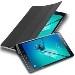 Etui pour Samsung Galaxy Tab S2 (8 Zoll) Coque en NOIR SATIN Housse Tablette Case Cover Protection Auto Wake Up Portefeuille Wallet