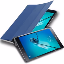 Etui pour Samsung Galaxy Tab S2 (8 Zoll) Coque en BLEU FONCÉ JERSEY Housse Tablette Case Cover Protection Auto Wake Up Portef ...