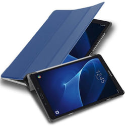 Etui pour Samsung Galaxy Tab A 2016 (10.1 Zoll) Coque en BLEU FONCÉ JERSEY Housse Tablette Case Cover Protection Auto Wake Up