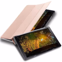 Etui pour Samsung Galaxy Tab A (10.5 Zoll) Coque en OR ROSE PASTEL Housse Tablette Case Cover Protection Auto Wake Up Portefe ...
