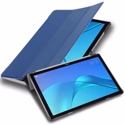 Etui pour Huawei MediaPad M5 / M5 PRO (10.8 Zoll) Coque en BLEU FONCÉ JERSEY Housse Tablette Case Cover Protection Auto Wake  ...