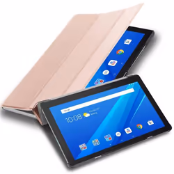 Coque pour Lenovo Tab M10 (10.1 Zoll) TB-X505F Etui en OR ROSE PASTEL Case Cover Tablette Protection Housse Portefeuille Wall ...