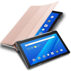 Coque pour Lenovo Tab M10 (10.1 Zoll) TB-X505F Etui en OR ROSE PASTEL Case Cover Tablette Protection Housse Portefeuille Wallet