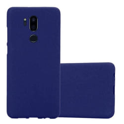 Housse pour LG G7 ThinQ / FIT / ONE Coque en FROST BLEU FONCÉ Case Cover Protection Silicone TPU Etui