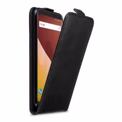 Coque pour WIKO VIEW PRIME Etui en NOIR NUIT Housse Case Cover Protection Flip magnétique Portefeuille