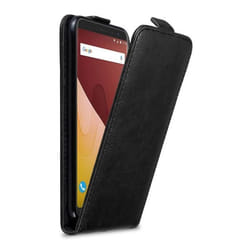 Coque pour WIKO VIEW PRIME Etui en NOIR NUIT Housse Case Cover Protection Flip magnétique Portefeuille