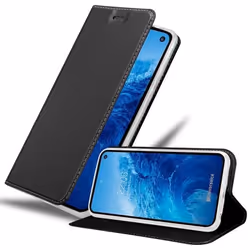 Coque pour Samsung Galaxy S10e Etui en CLASSY NOIR Housse Case Cover Protection fermeture magnétique Portefeuille Wallet