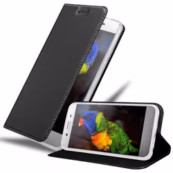 Coque pour Sony Xperia XZ PREMIUM Etui en CLASSY NOIR Housse Case Cover Protection fermeture magnétique Portefeuille Wallet