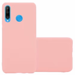 Coque pour Huawei P30 LITE Etui en CANDY ROSE VIF Housse Case Cover Protection Silicone TPU Case
