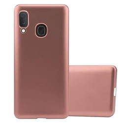 Coque - CADORABO - Samsung Galaxy A10e / A20e - Métallique Or Rose - Souple - Protection Chocs