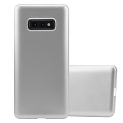 Coque pour Samsung Galaxy S10e Housse en METALLIC ARGENT Etui Case Cover Protection Silicone TPU Cover matte