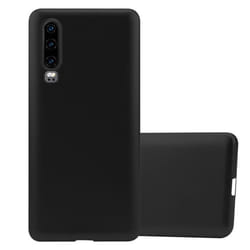 Coque pour Huawei P30 Housse en METALLIC NOIR Etui Case Cover Protection Silicone TPU Cover matte
