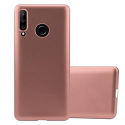 Coque pour Huawei P30 LITE Housse en METALLIC OR ROSE Etui Case Cover Protection Silicone TPU Cover matte