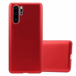 Coque pour Huawei P30 PRO Housse en METALLIC ROUGE Etui Case Cover Protection Silicone TPU Cover matte