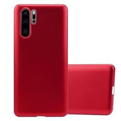 Coque pour Huawei P30 PRO Housse en METALLIC ROUGE Etui Case Cover Protection Silicone TPU Cover matte