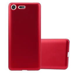 Coque pour Sony Xperia XZ PREMIUM Housse en METALLIC ROUGE Etui Case Cover Protection Silicone TPU Cover matte