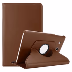 Etui pour Samsung Galaxy Tab E (9.6 Zoll) Coque en BRUN CHAMPIGNON Housse Case Cover Protection Portefeuille Wallet