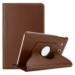 Etui pour Samsung Galaxy Tab E (9.6 Zoll) Coque en BRUN CHAMPIGNON Housse Case Cover Protection Portefeuille Wallet