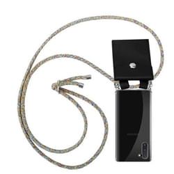Coque pour Samsung Galaxy NOTE 10 Collier en RAINBOW Case Cover Necklace a la mode Protection en Silicone