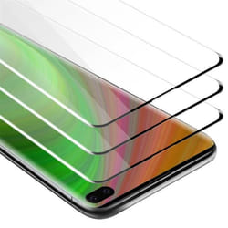 Cadorabo 3x Plein écran Film de protection pour Samsung Galaxy S10 PLUS en  - 3x Verre de protection décran durci (Tempered)