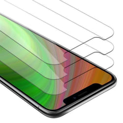 Cadorabo - Apple iPhone XR - 3x Verre de protection décran durci - Transparent - Résistant aux rayures